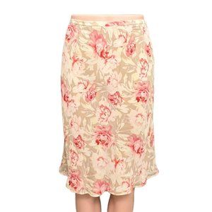 Ann Taylor Feminine Floral Skirt Women Size 6